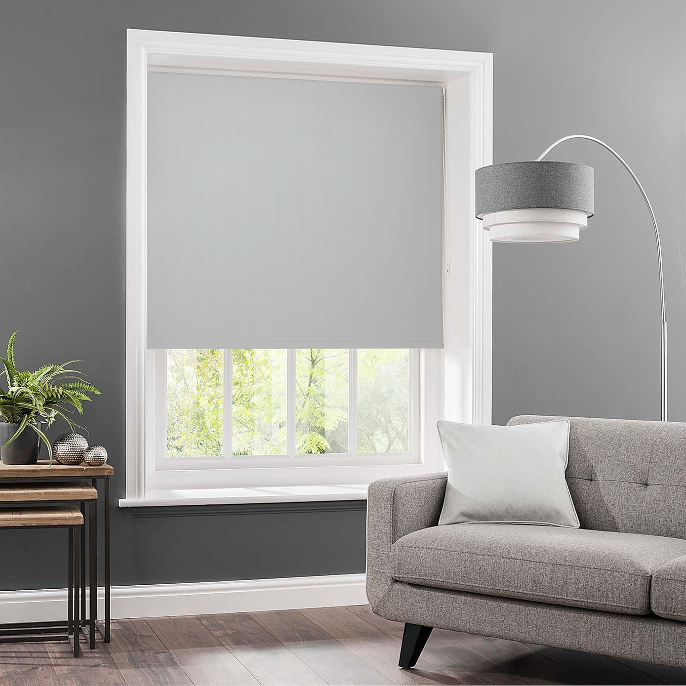 MARA SOLAR ROLLER SHADE IN GRANITE