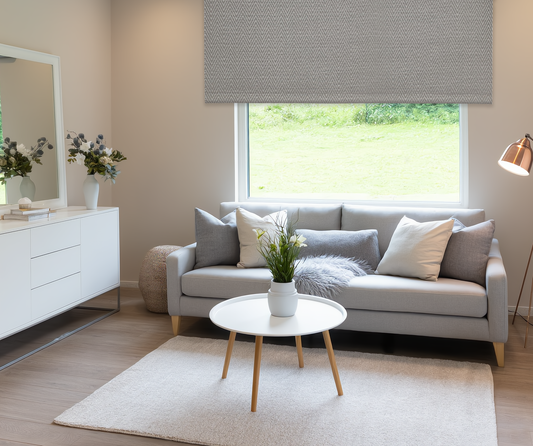 Herringbone Textured Blackout Roller Shade