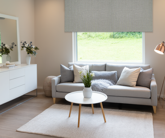 Herringbone Textured Blackout Roller Shade