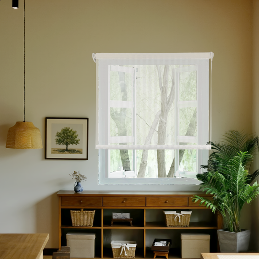 Bamboo Look Roller Shade Light Filtering