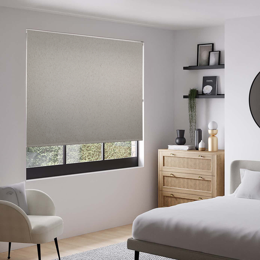 Linen Look Blackout Roller Shade