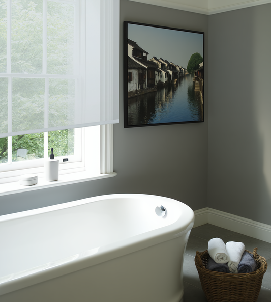 Elegant Textured Sheer Roller Shade