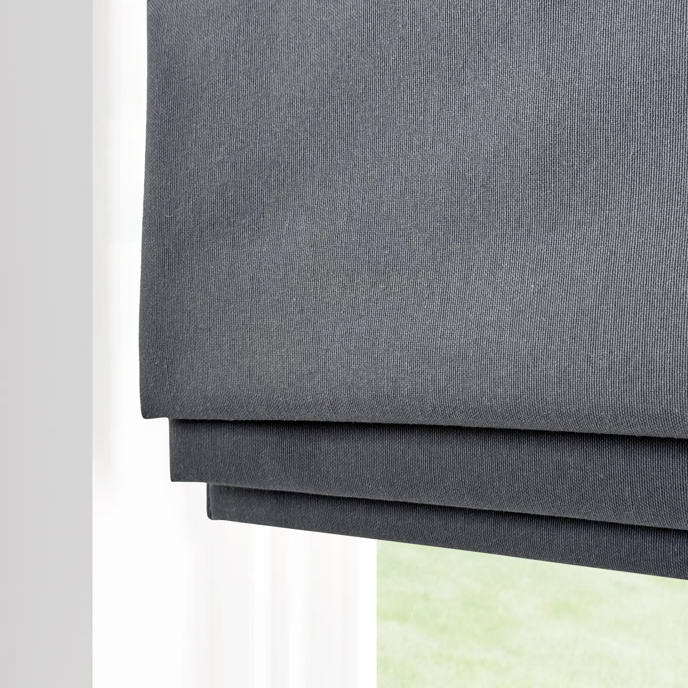 LINEN LUXE ROMAN SHADE IN NATURAL