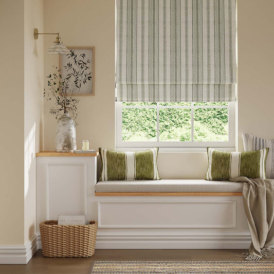 CHURCHGATE BELTON STRIPE ROMAN SHADE