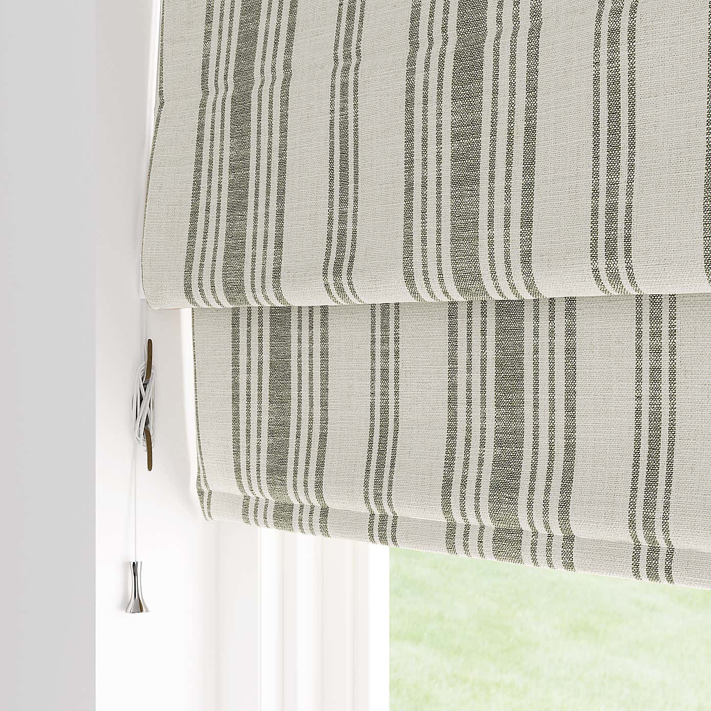 CHURCHGATE BELTON STRIPE ROMAN SHADE