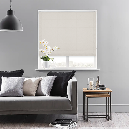 Linen Textured Soft light-filtering Roman Shade