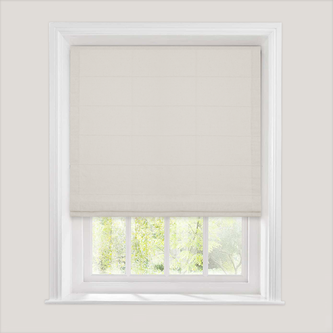 Linen Textured Soft light-filtering Roman Shade