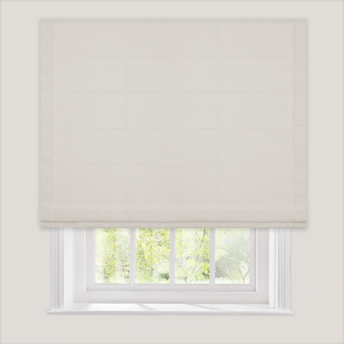 Linen Textured Soft light-filtering Roman Shade