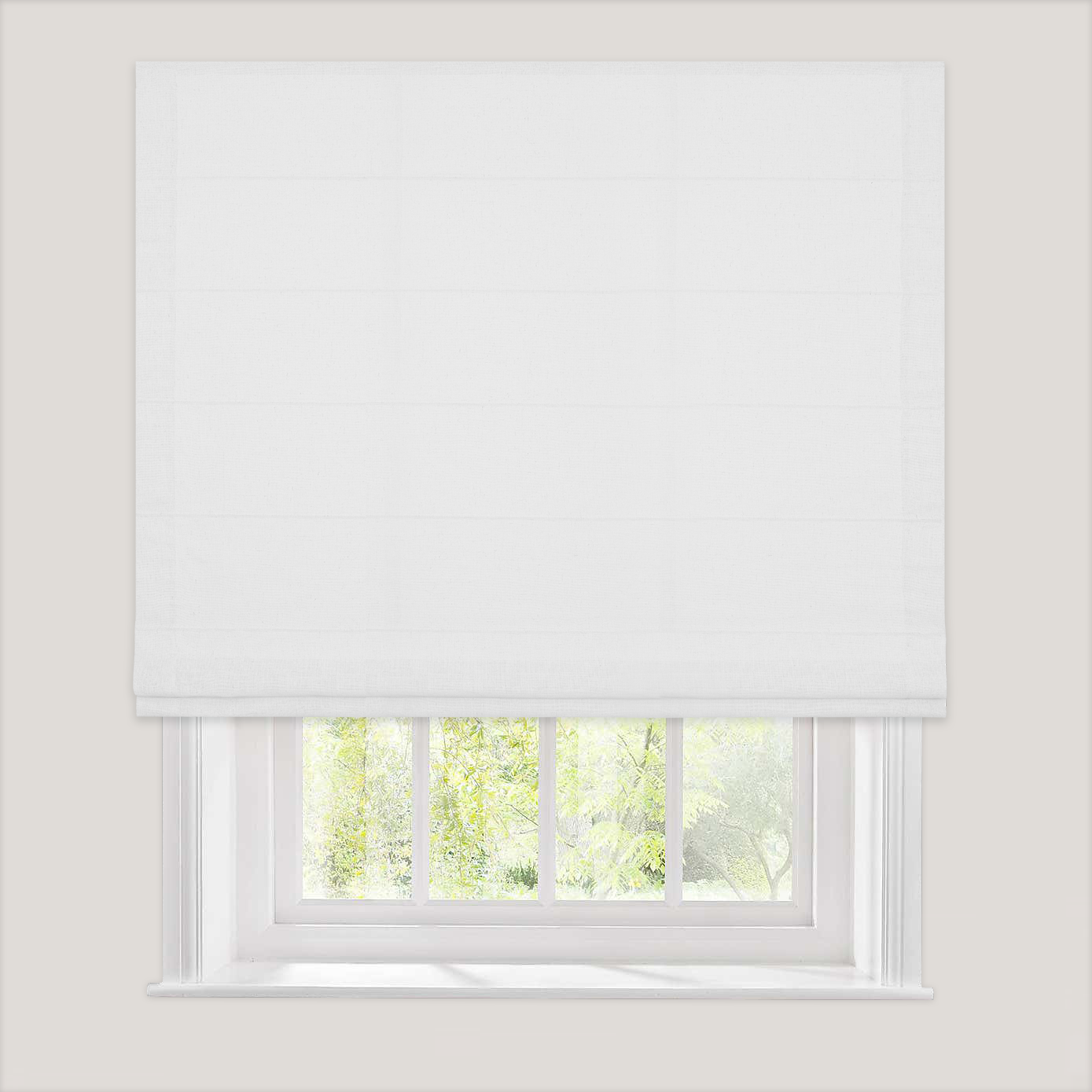 Linen Textured Soft light-filtering Roman Shade