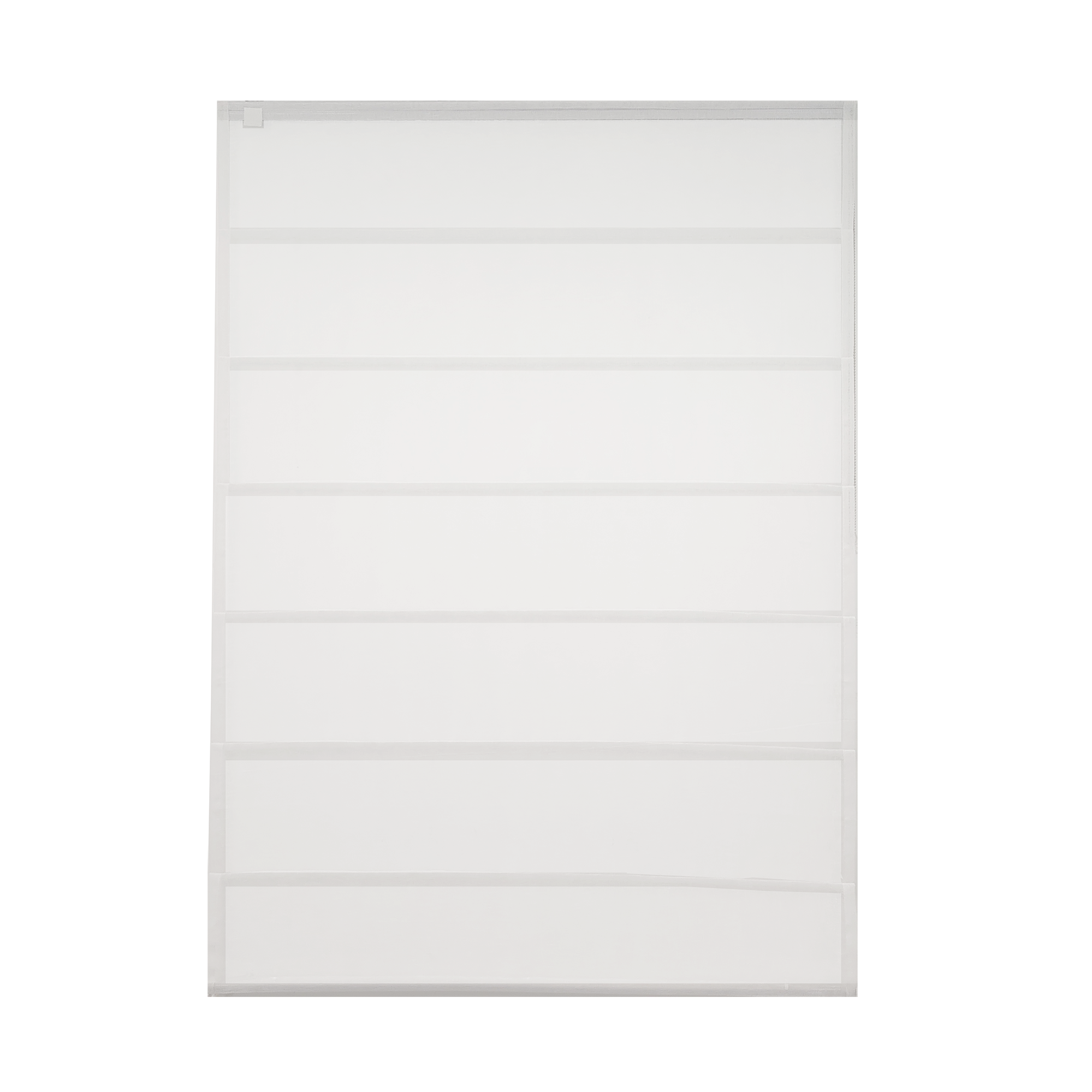 Linen Aspect Translucent Voile Roman Shade