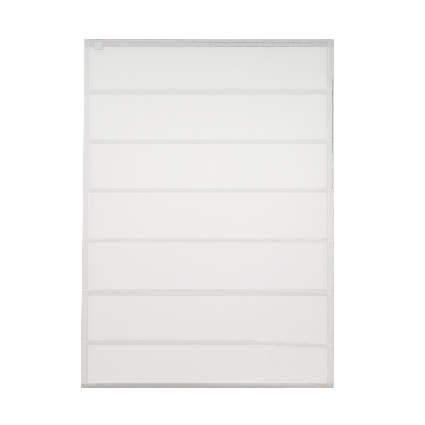 Linen Aspect Translucent Voile Roman Shade