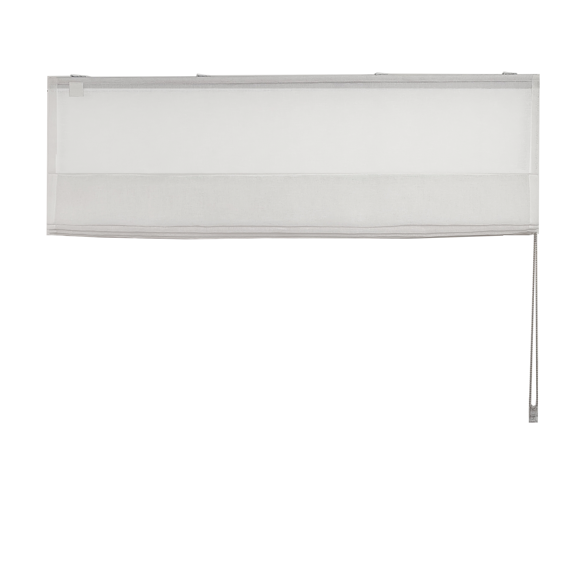 Linen Aspect Translucent Voile Roman Shade