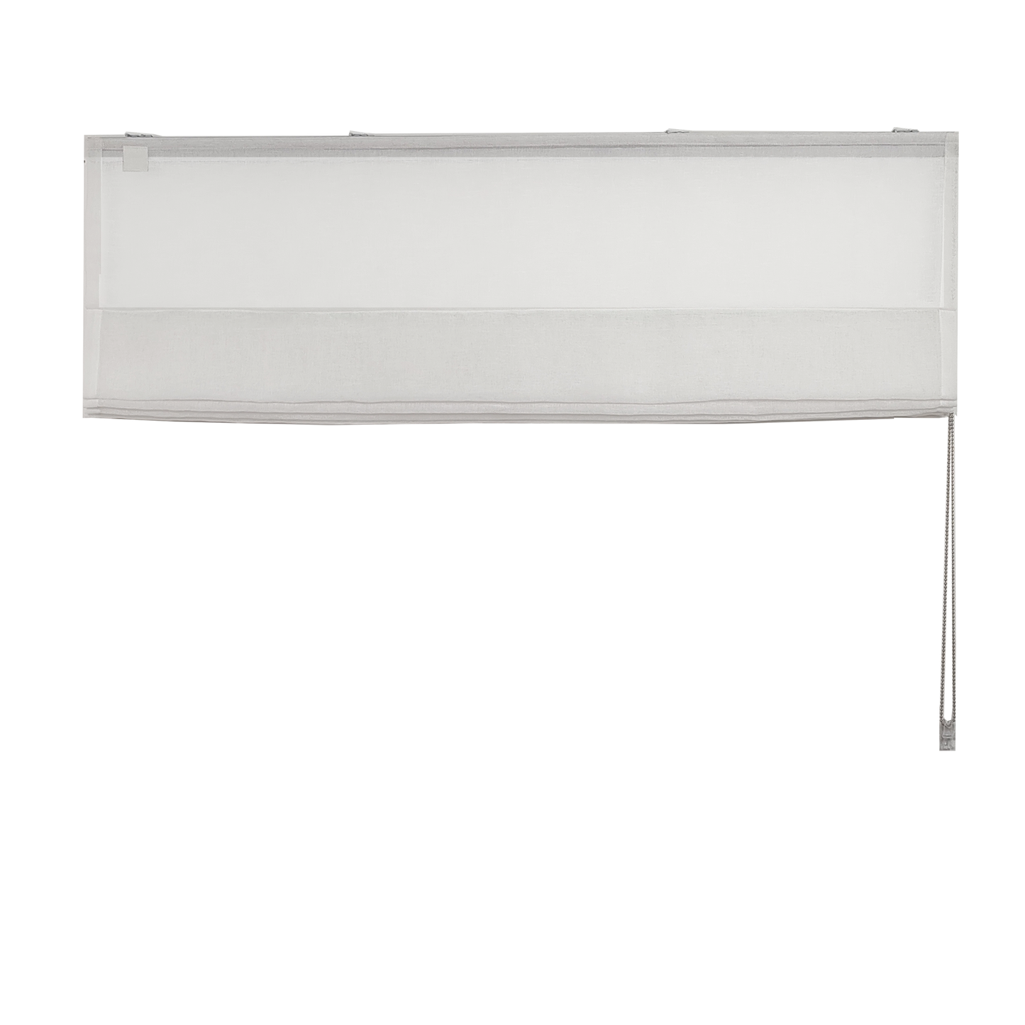 Linen Aspect Translucent Voile Roman Shade