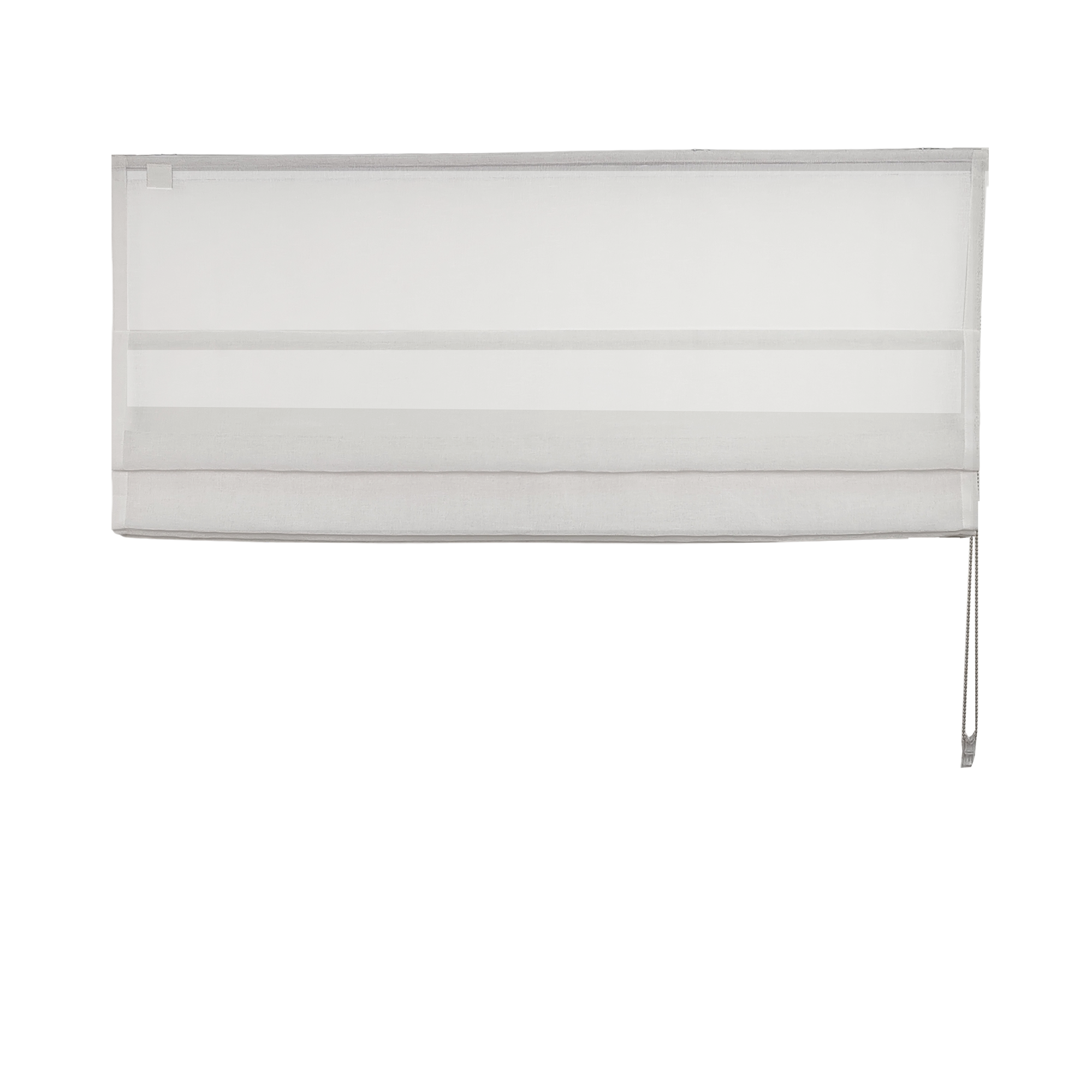 Linen Aspect Translucent Voile Roman Shade