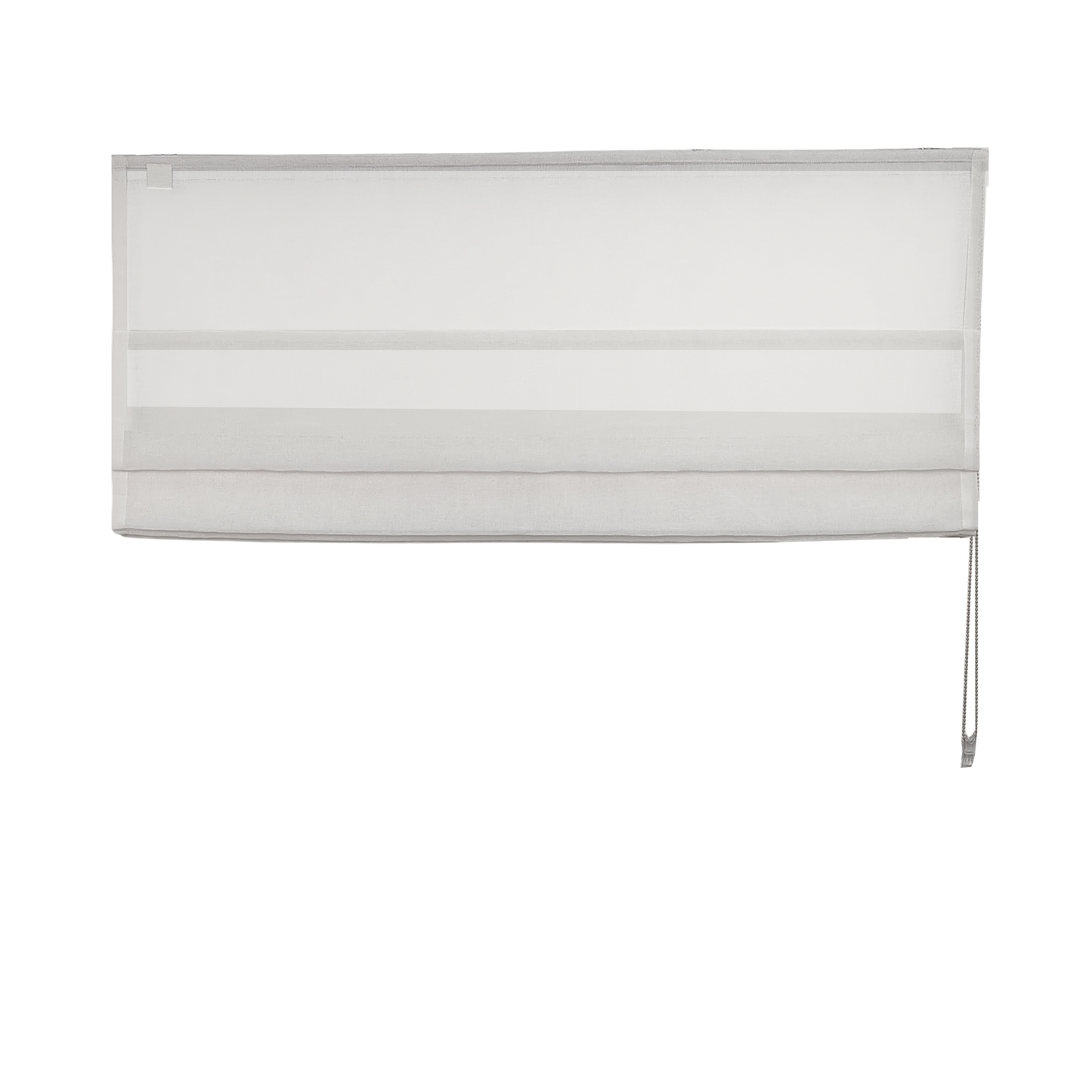 Linen Aspect Translucent Voile Roman Shade