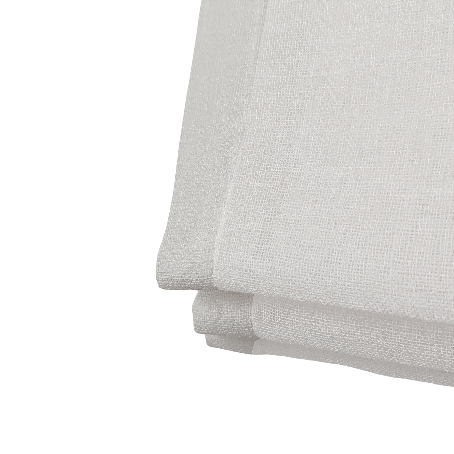 Linen Aspect Translucent Voile Roman Shade