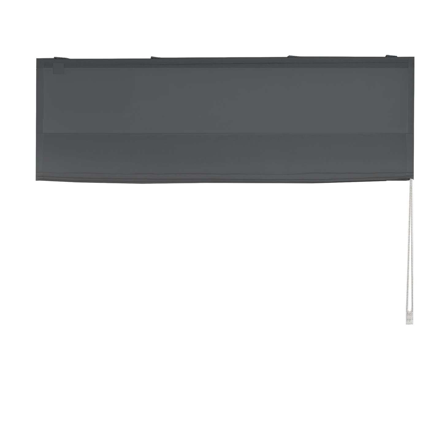 Linen Aspect Translucent Voile Roman Shade