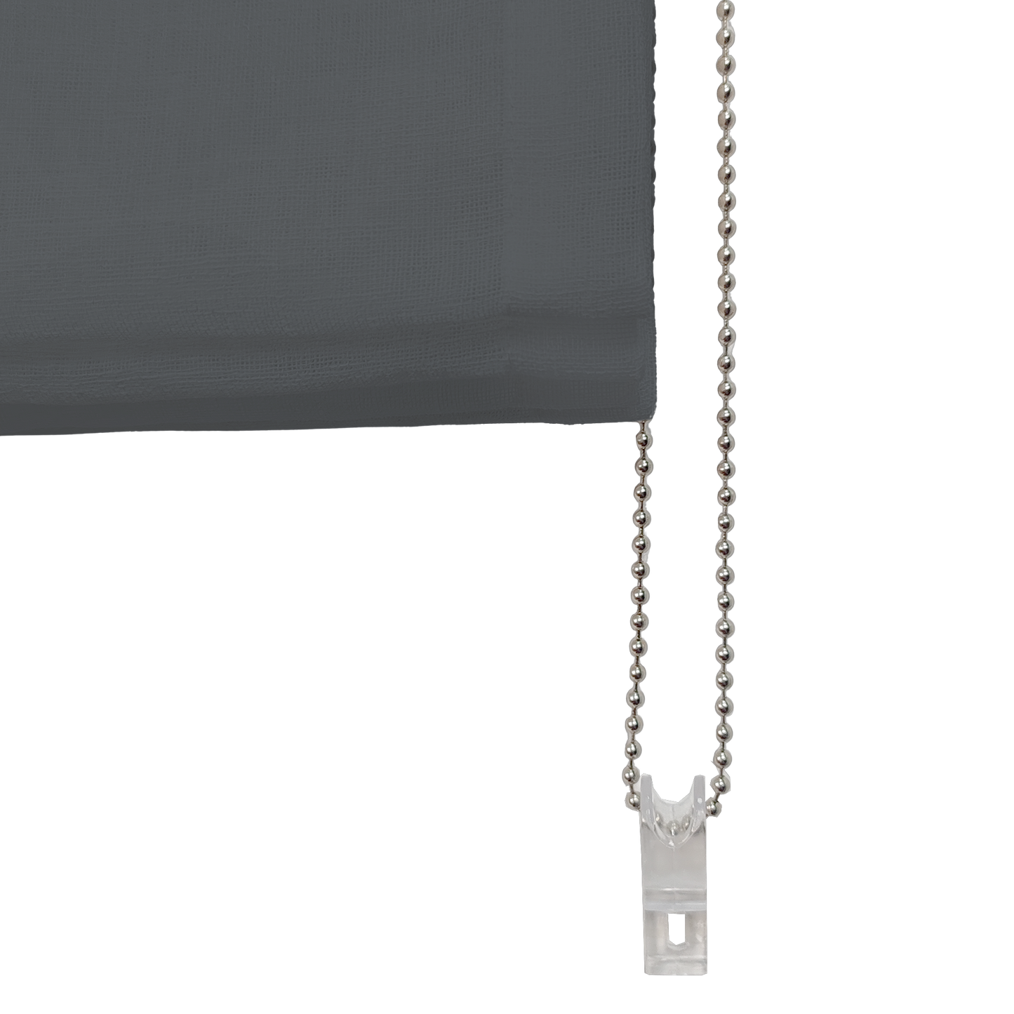 Linen Aspect Translucent Voile Roman Shade