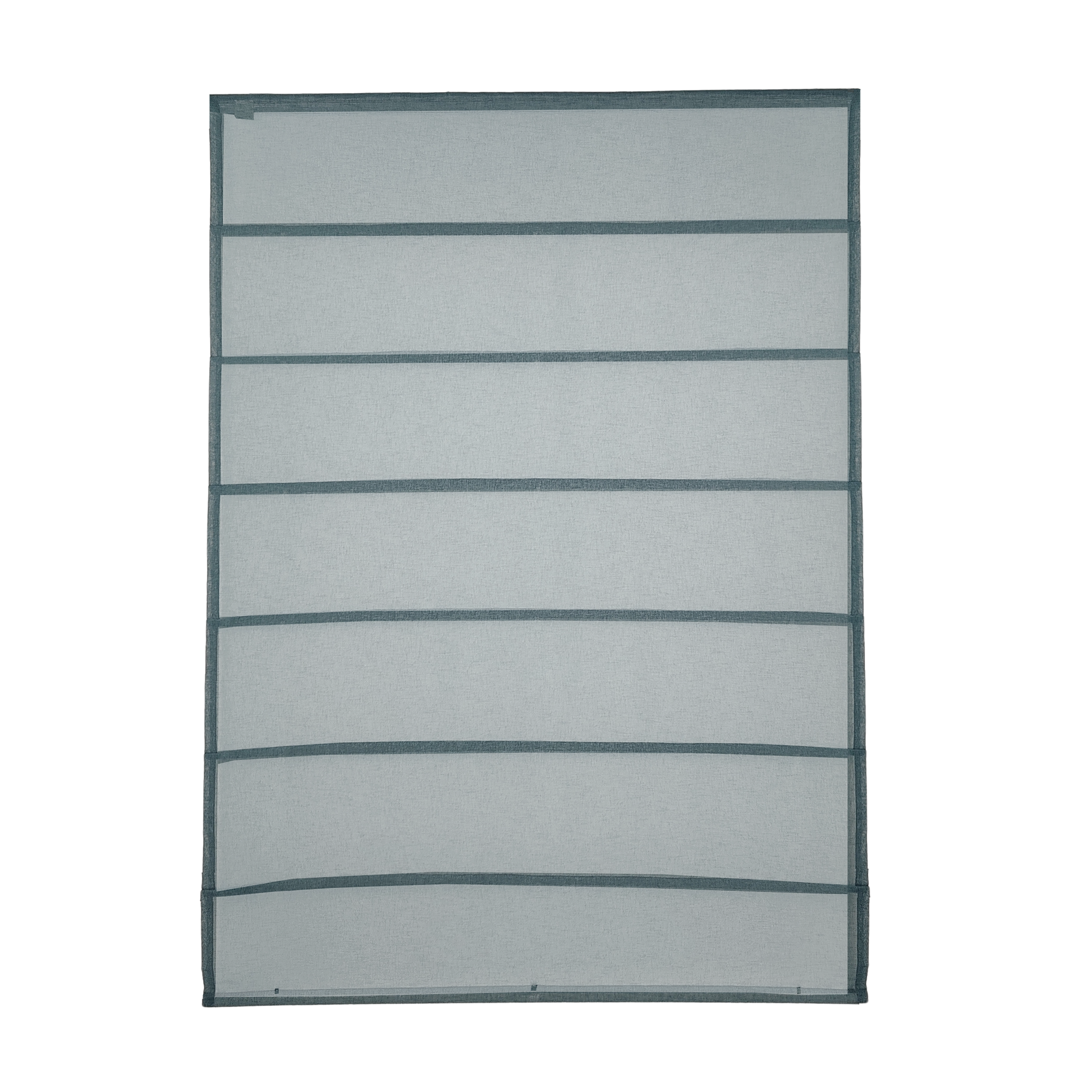 Linen Aspect Translucent Voile Roman Shade