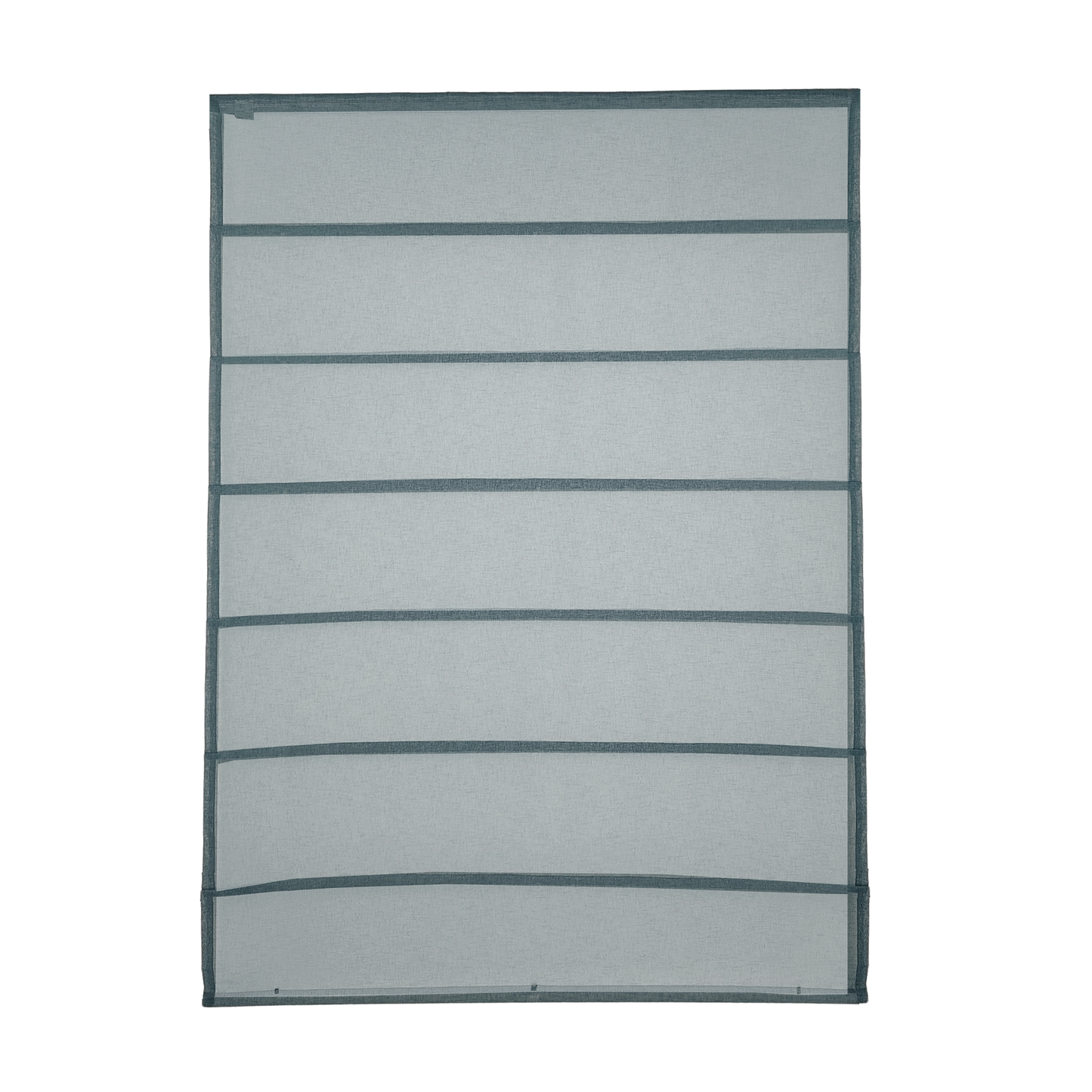 Linen Aspect Translucent Voile Roman Shade