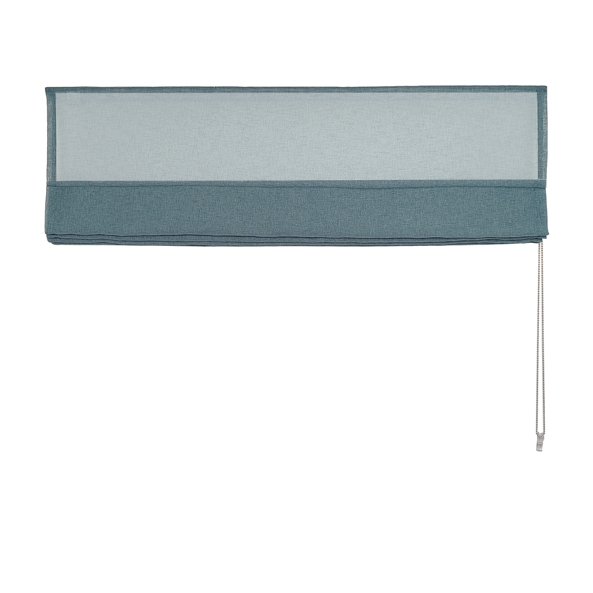 Linen Aspect Translucent Voile Roman Shade