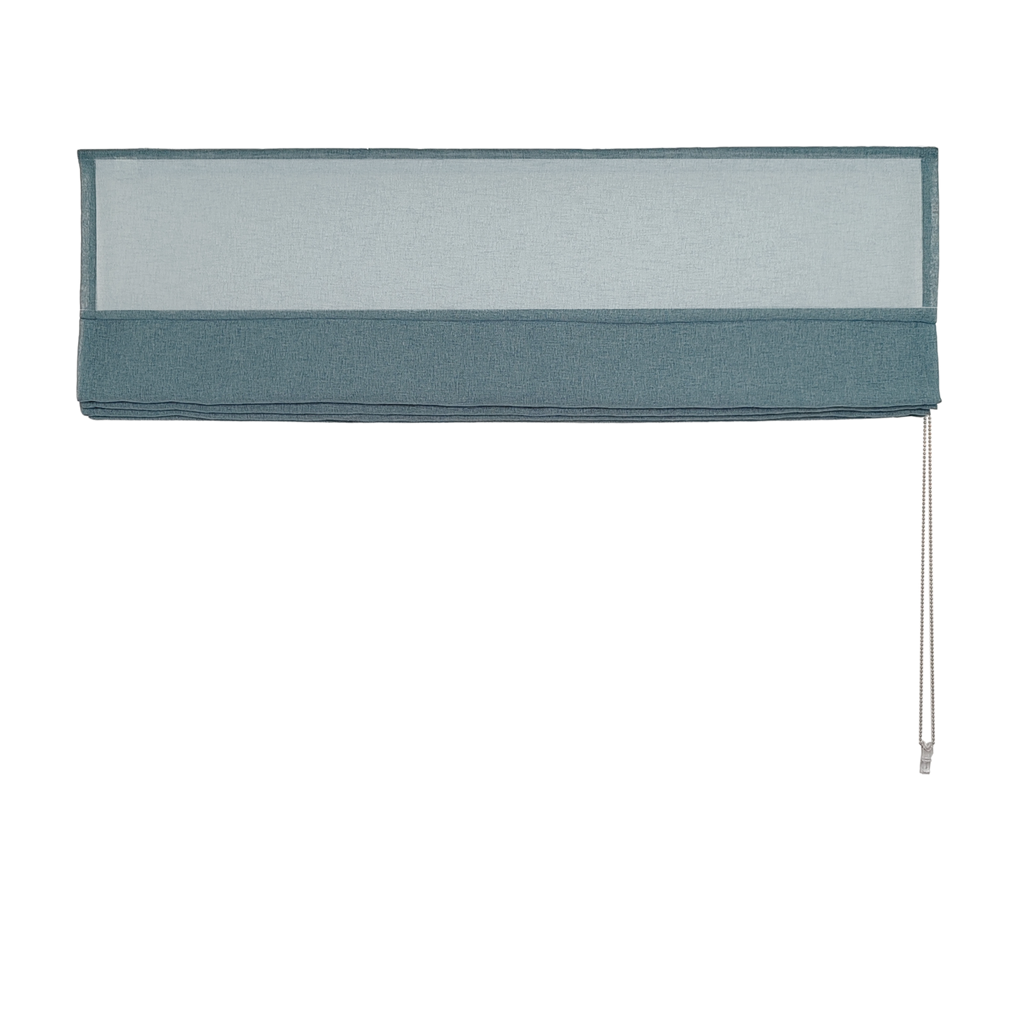 Linen Aspect Translucent Voile Roman Shade