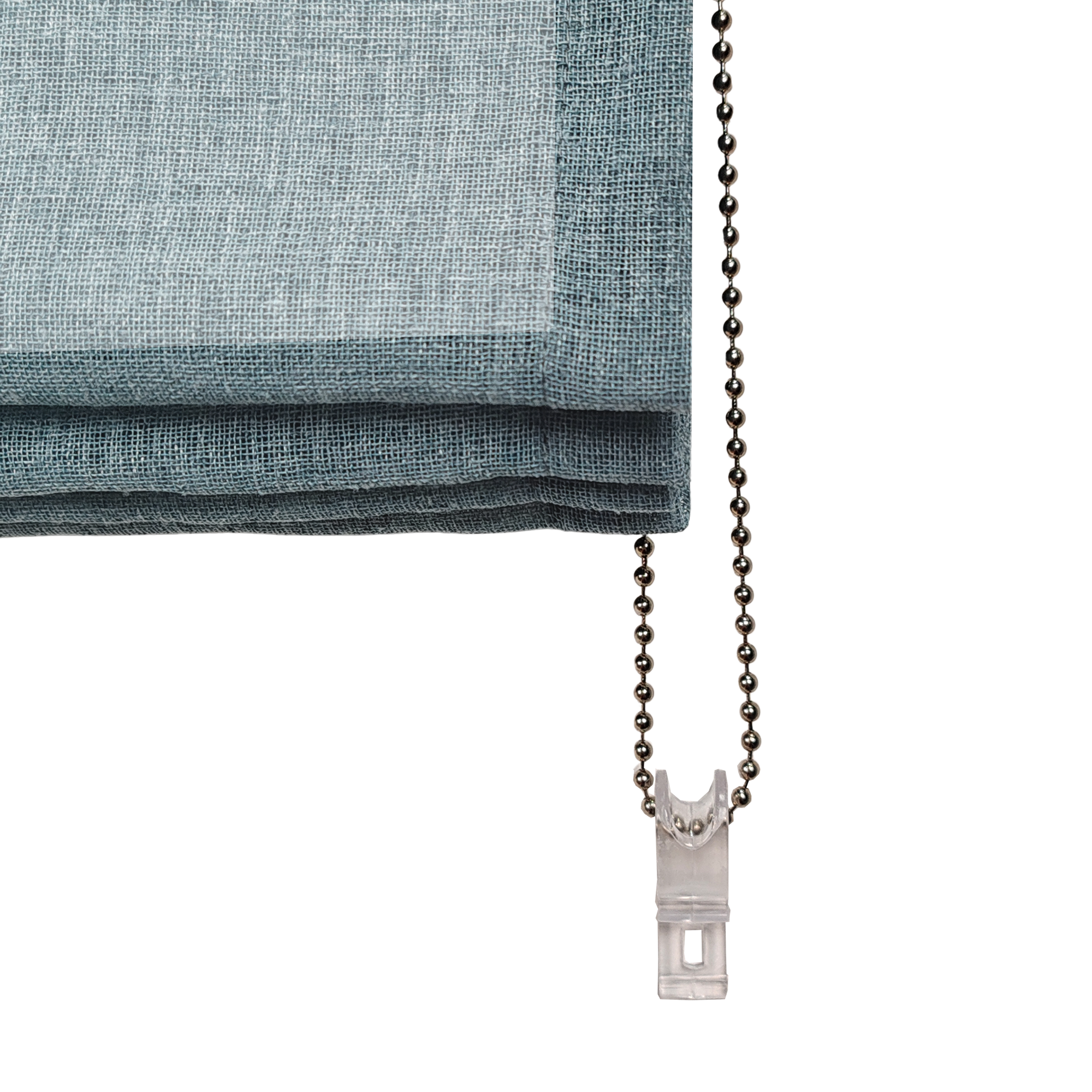Linen Aspect Translucent Voile Roman Shade