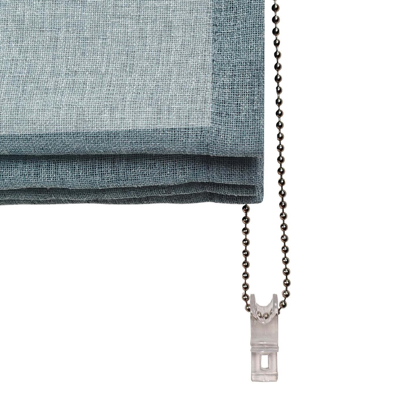 Linen Aspect Translucent Voile Roman Shade