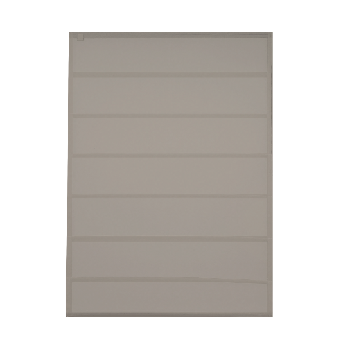 Linen Aspect Translucent Voile Roman Shade