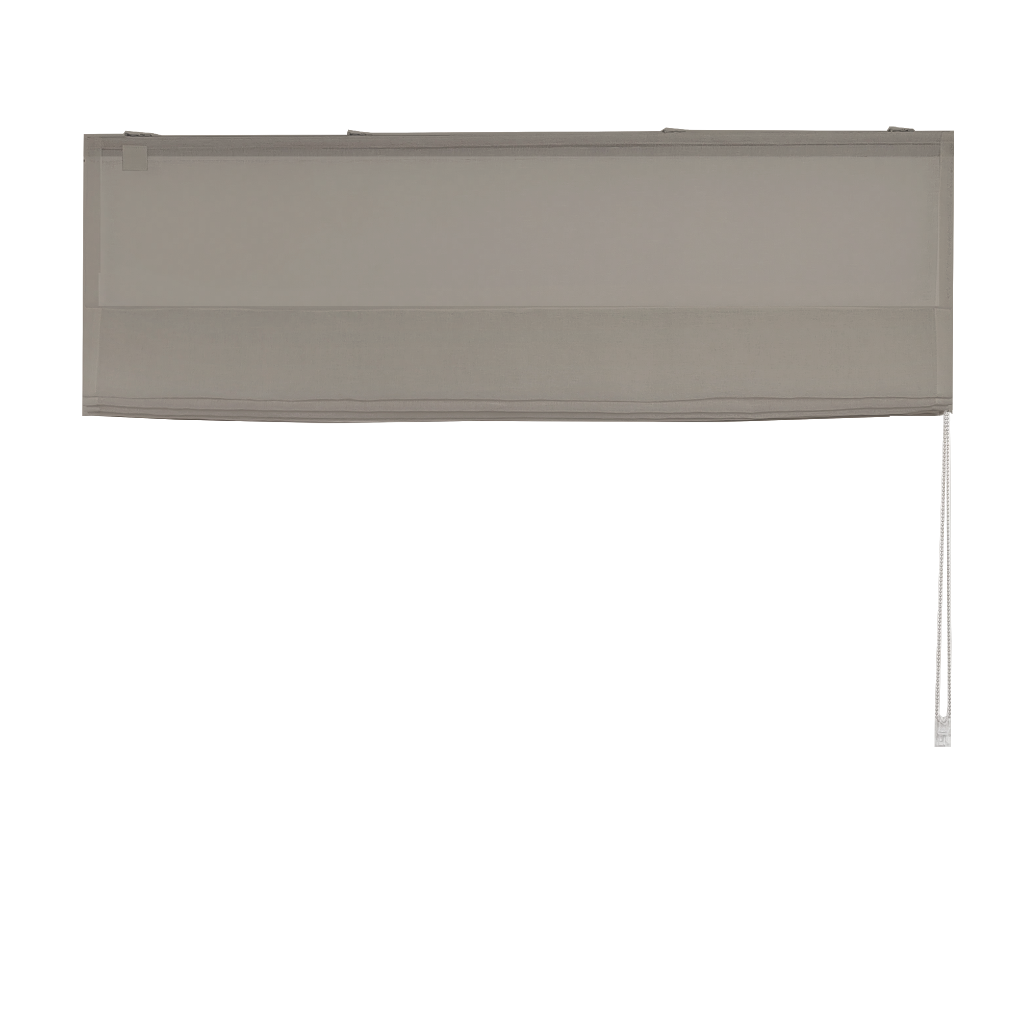 Linen Aspect Translucent Voile Roman Shade