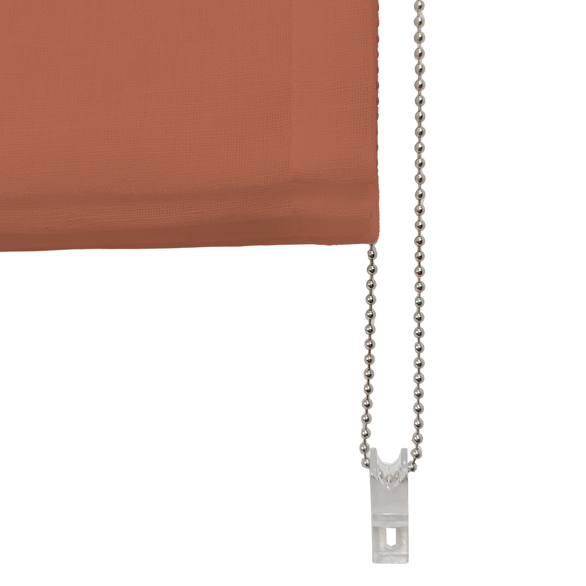 Linen Aspect Translucent Voile Roman Shade