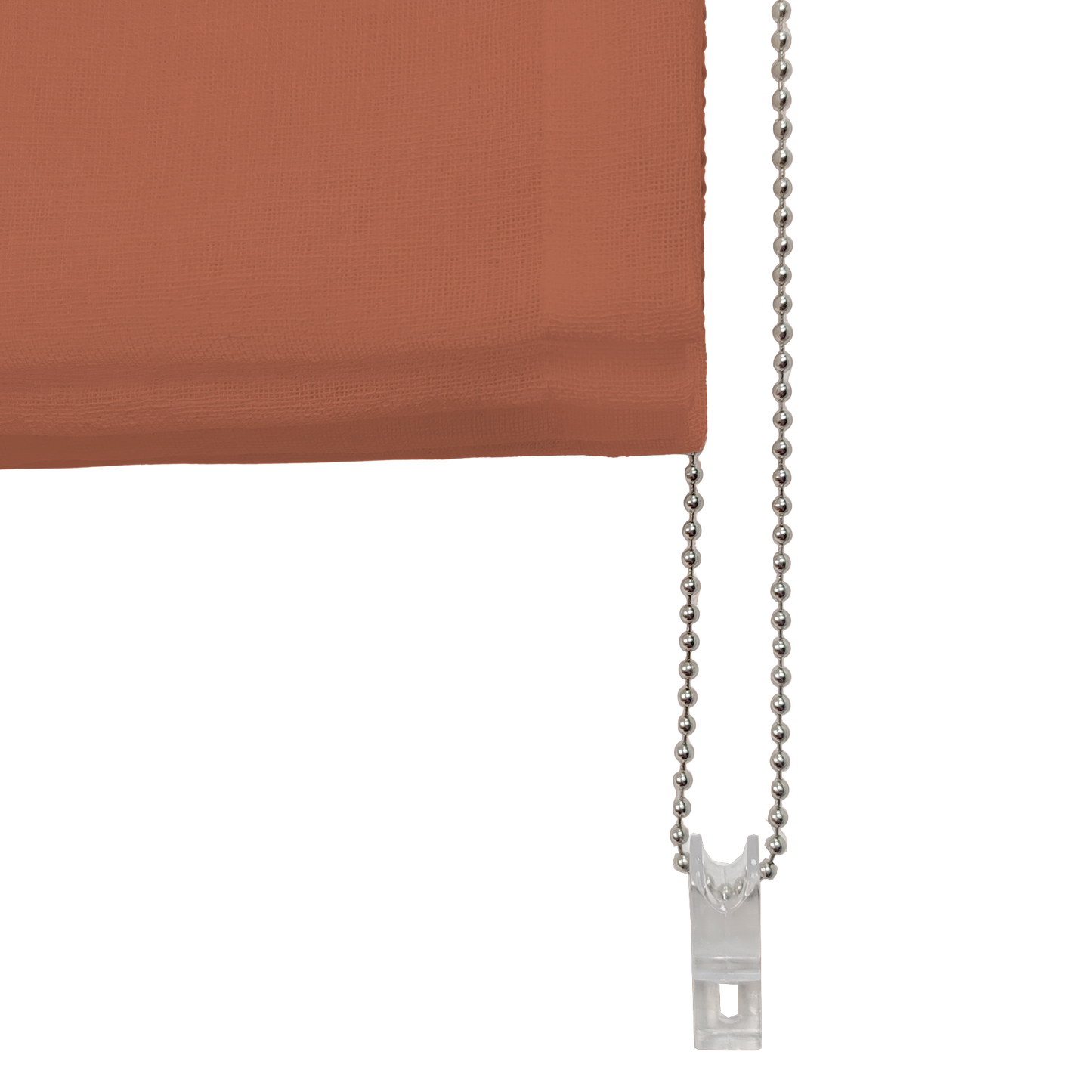 Linen Aspect Translucent Voile Roman Shade