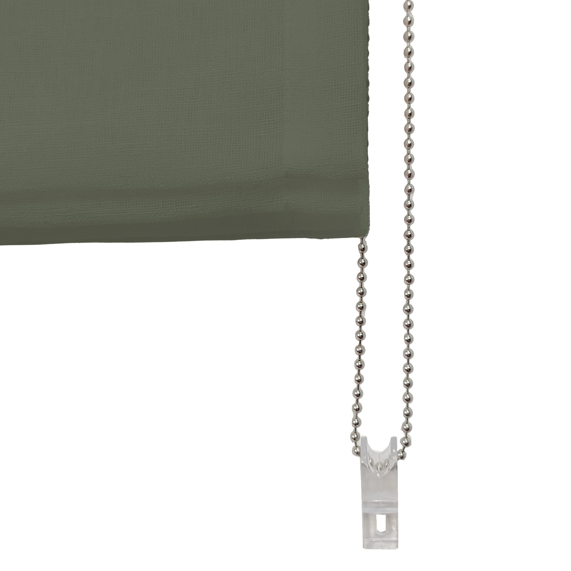 Linen Aspect Translucent Voile Roman Shade