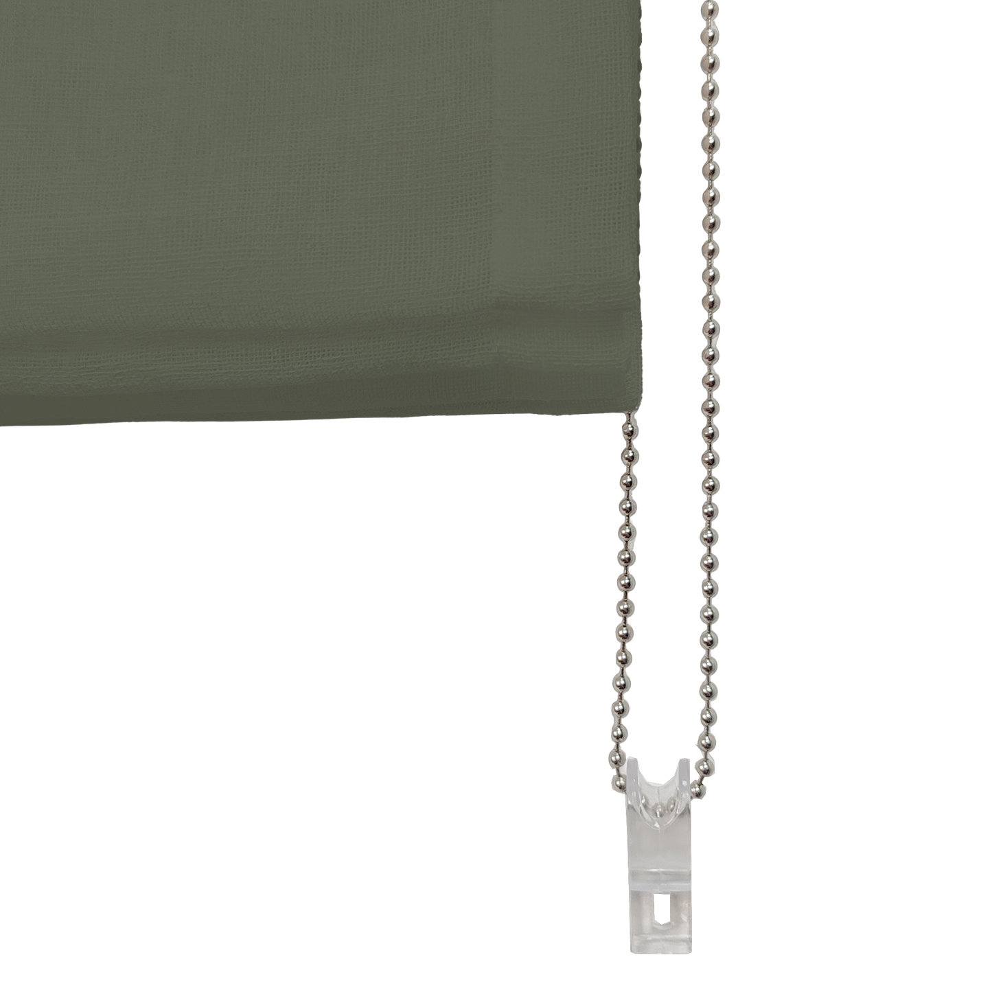 Linen Aspect Translucent Voile Roman Shade