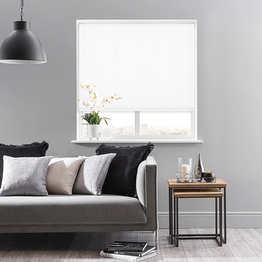 Linen-like Roman Shade