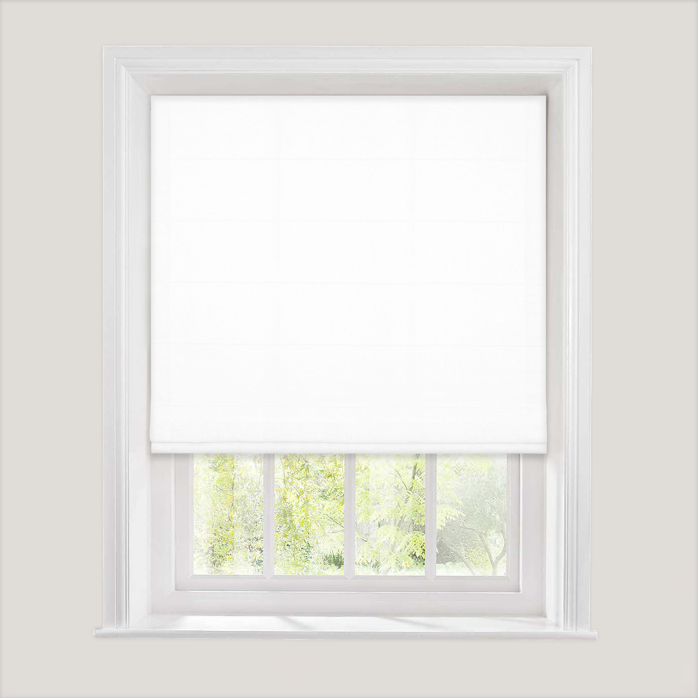 Linen-like Roman Shade