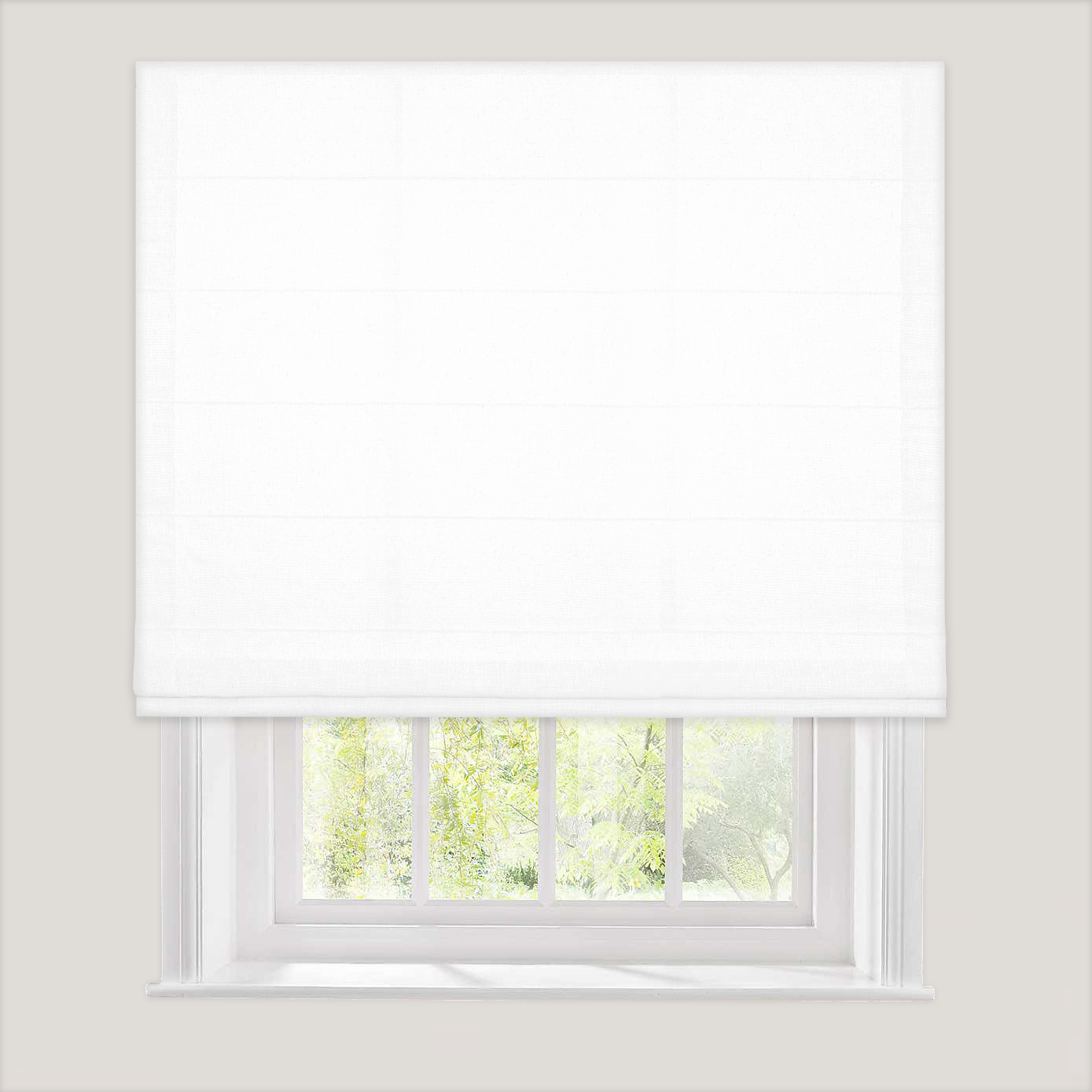 Linen-like Roman Shade
