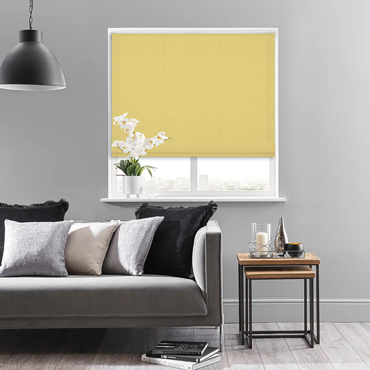 Linen-like Roman Shade