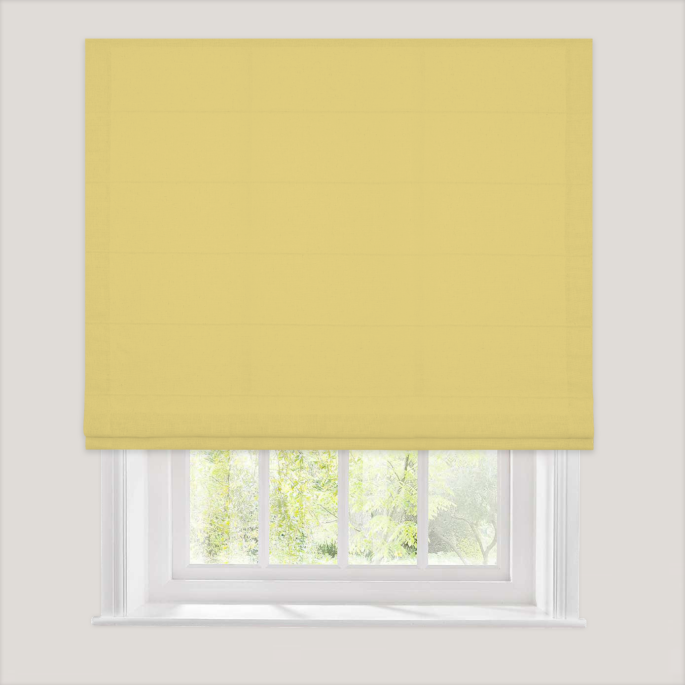 Linen-like Roman Shade