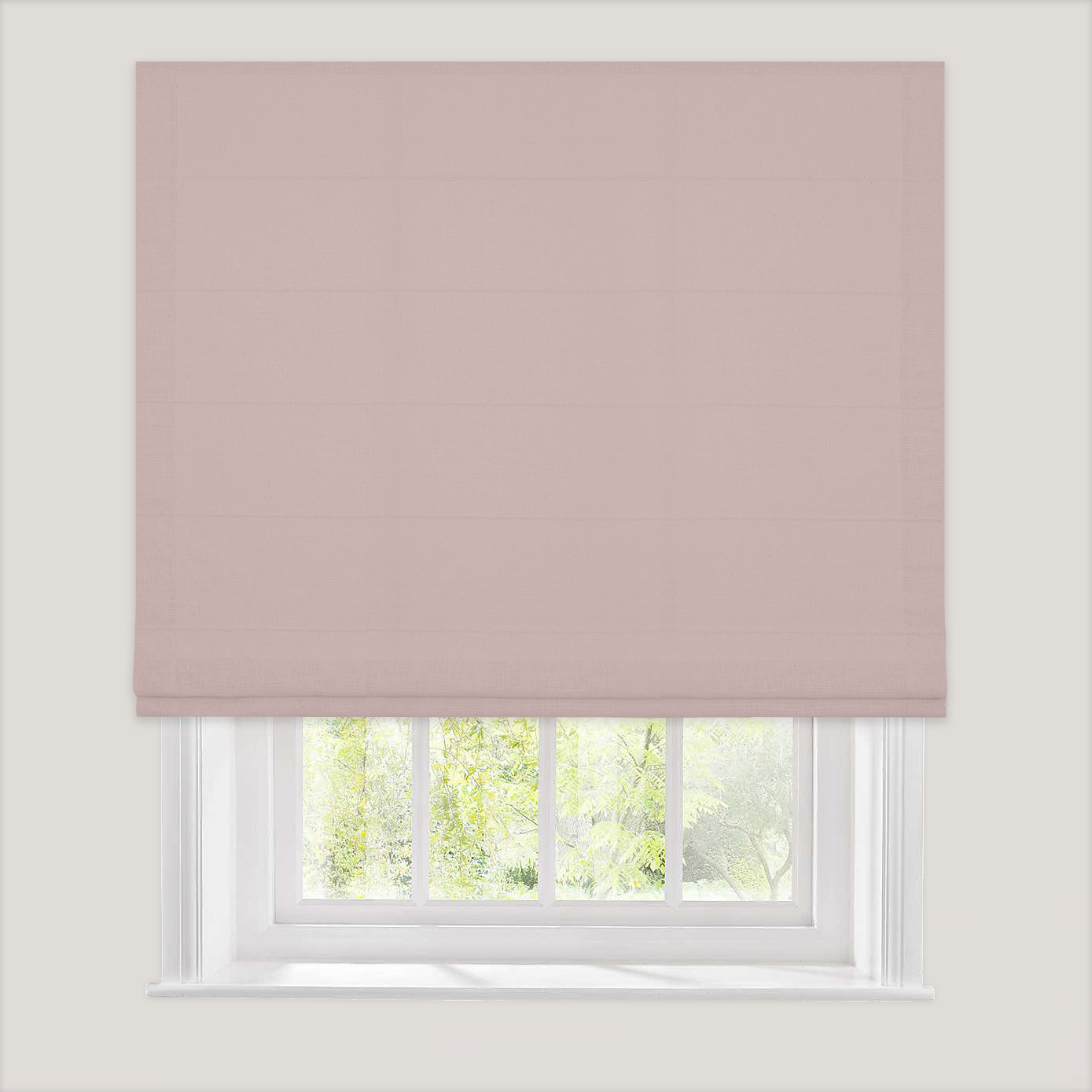 Linen-like Roman Shade