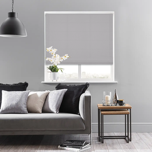 Linen-like Roman Shade
