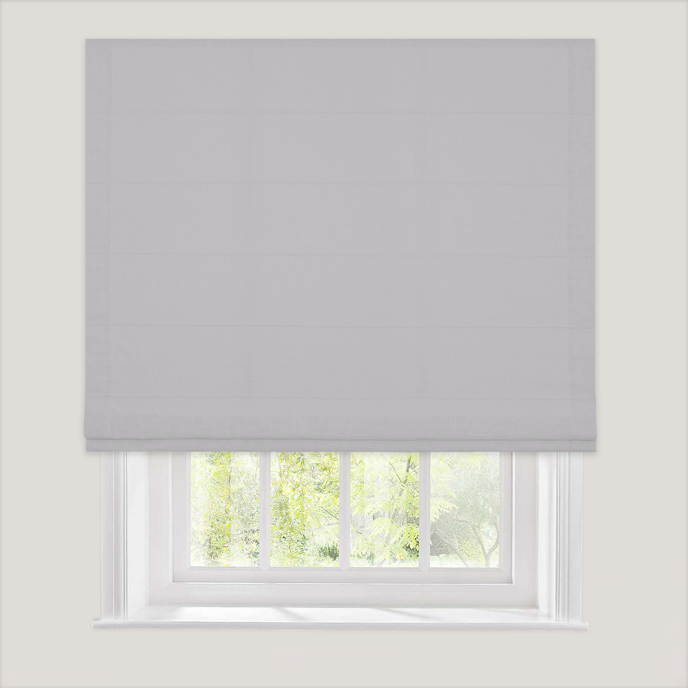 Linen-like Roman Shade