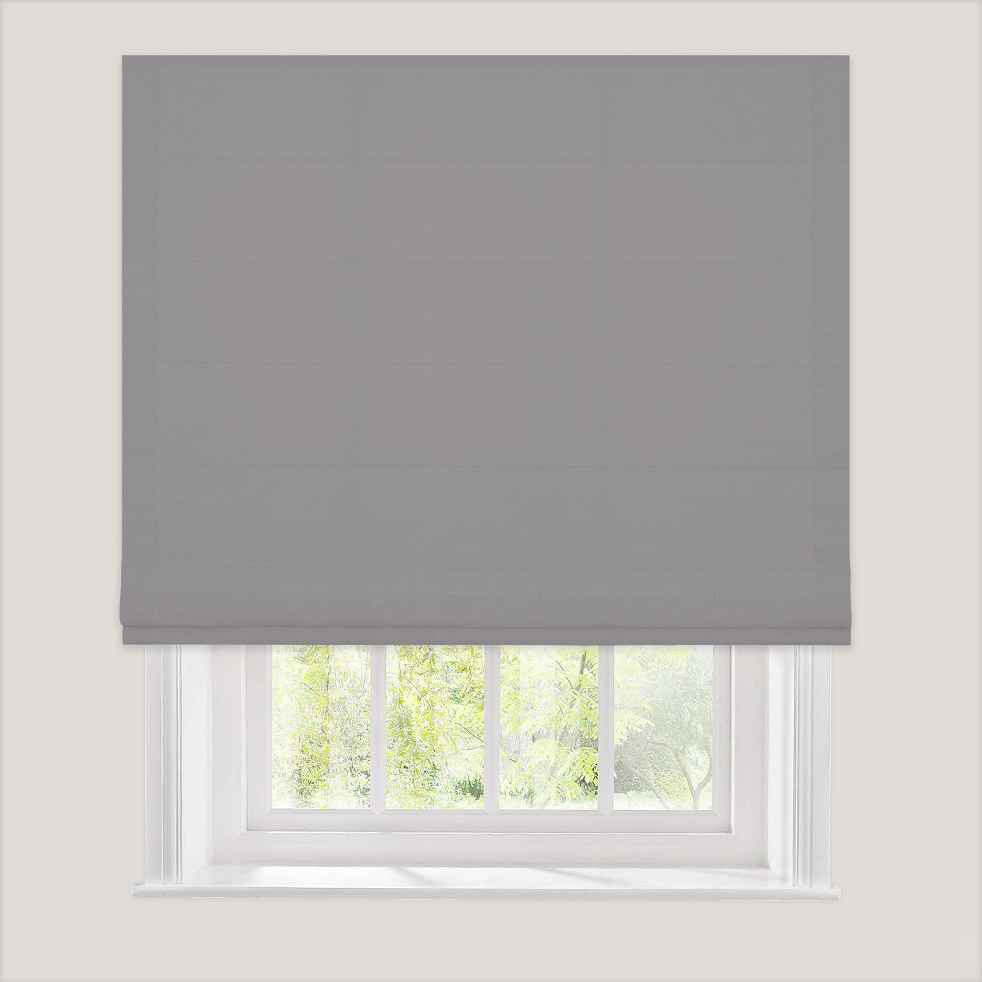 Linen-like Roman Shade