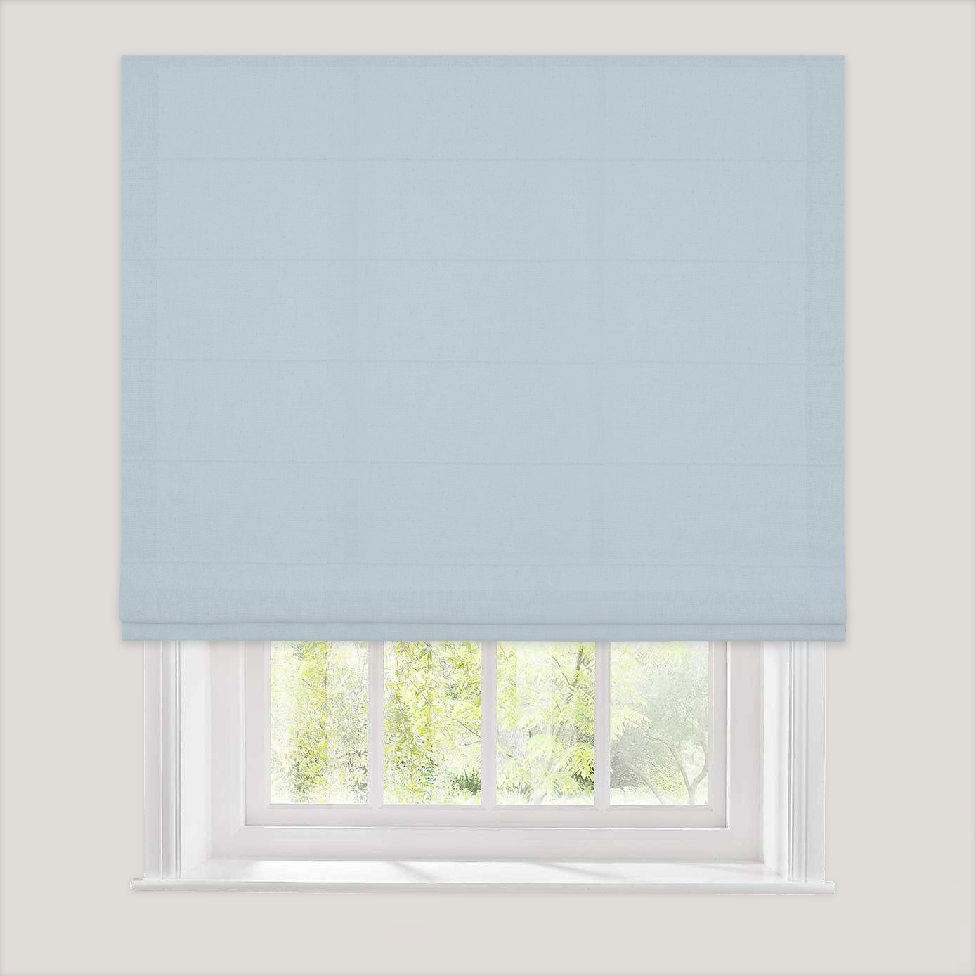 Linen-like Roman Shade