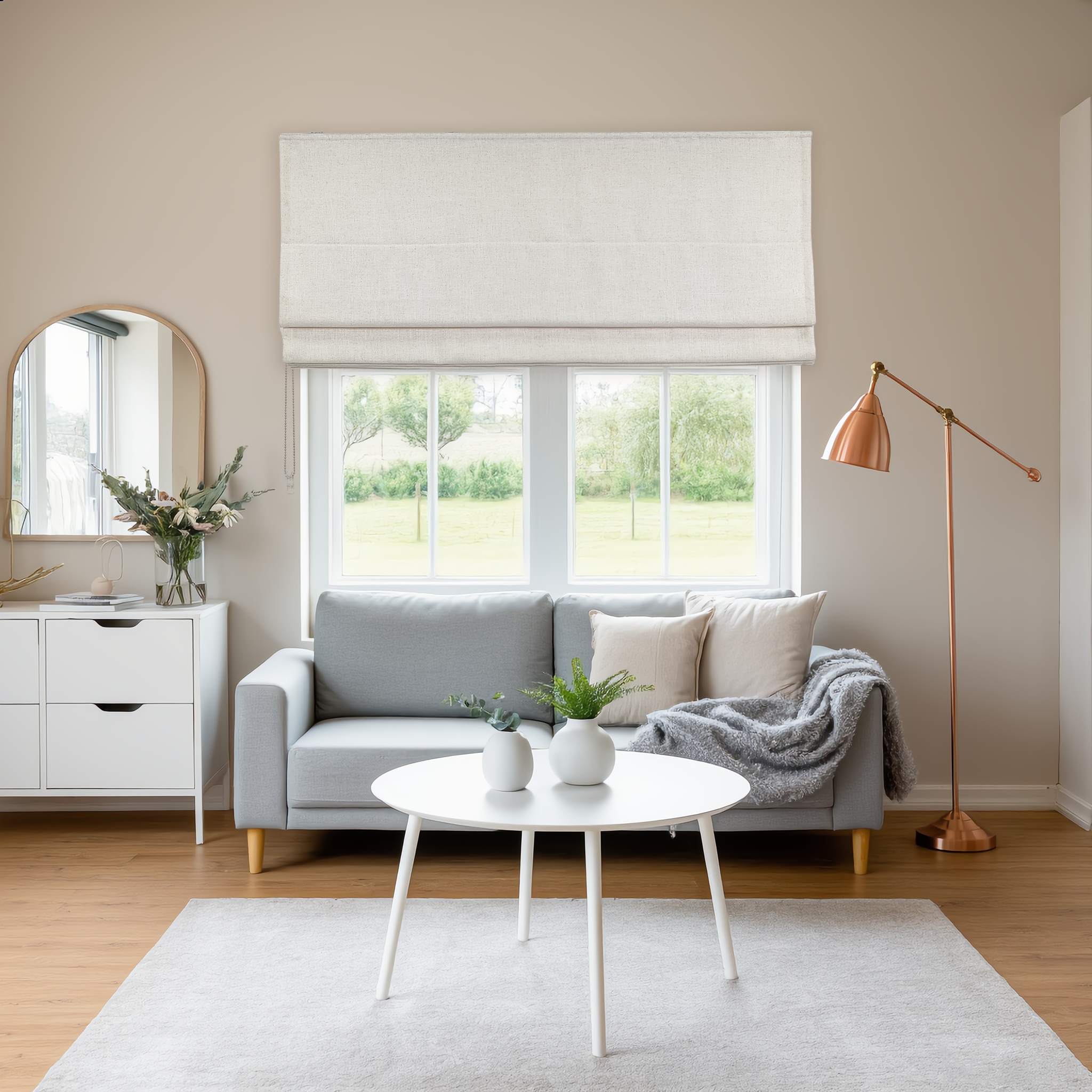 Herringbone Semi-blackout Roman Shade