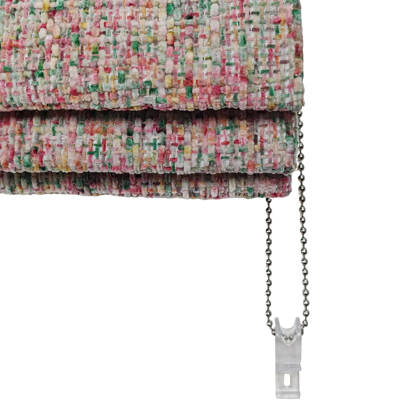 Colorful Chenille Textured Darkening  Roman Shade