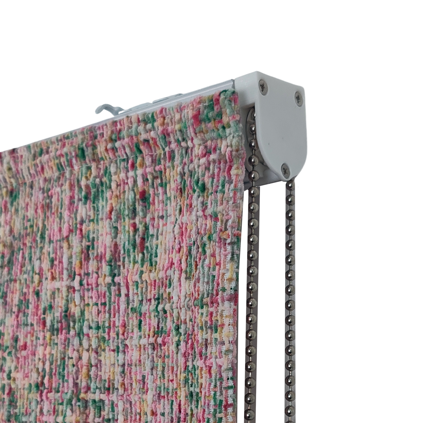 Colorful Chenille Textured Darkening  Roman Shade