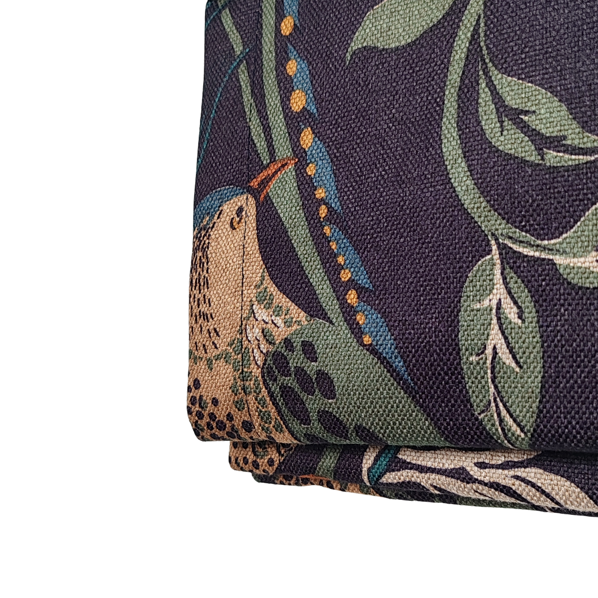 Peacock Print Semi Roman Shade