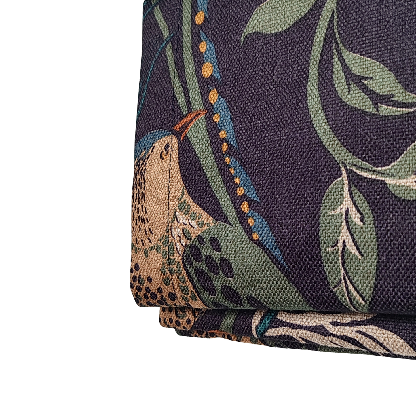 Peacock Print Semi Roman Shade