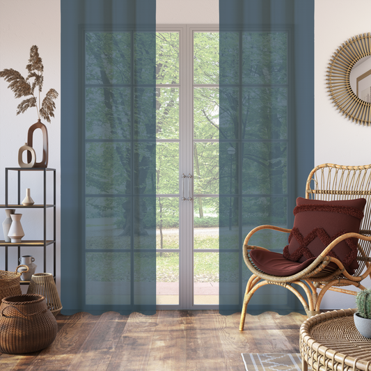 Linen Aspect Translucent Voile Sheer